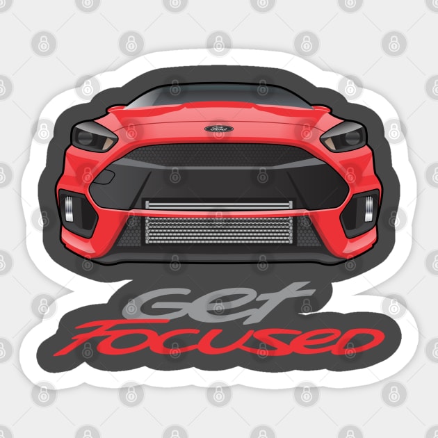 Get Focused Red Sticker by JRCustoms44